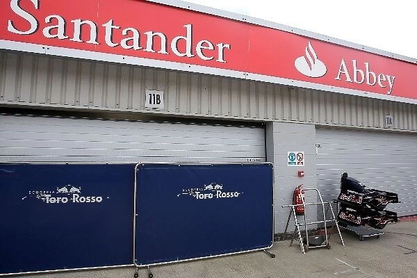 Formula One Testing: Toro Roso garage is closed after Sebastian Vettel Scuderia Toro Rosso suffered a mechanical problem this morning