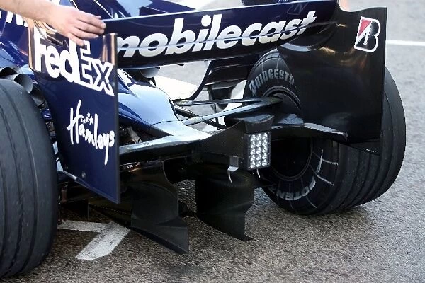 Formula One Testing: Williams FW28 rear in detail