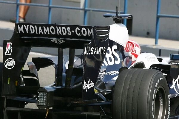 Formula One Testing: Williams run the 2009 specification rear wing