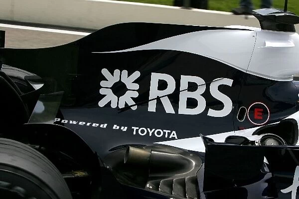Formula One Testing: Wing detail of Nico Rosberg Williams FW29