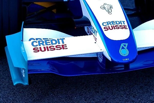 Formula One Testing: Front wing of the Sauber Petronas C24