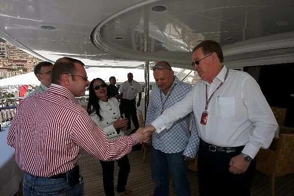 Formula One World Championship: Alex Shnaider meets Alan Henry on the yacht Midlandia