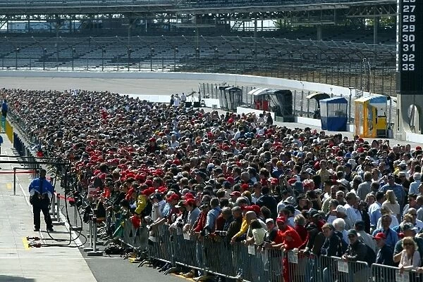 Formula One World Championship: All raceday ticket holders have been allowed into the pitroad free of charge today