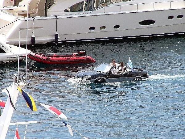 Formula One World Championship: An amphibious vehicle in the Monaco harbour