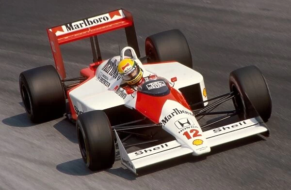 Formula One World Championship: Ayrton Senna Mclaren MP4-4 was set for victory when he collided with Jean Louis Schlesser Williams on lap 50 of the race