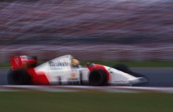 Formula One World Championship: Ayrton Senna McLaren MP4  /  7A retired with an electrical problem