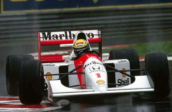 Formula One World Championship: Ayrton Senna McLaren MP4  /  7A finished the race in fifth position