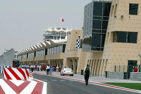 Formula One World Championship: The Bahrain pit lane entrance