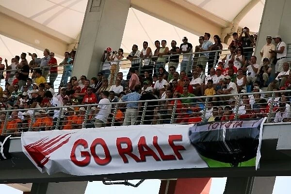Formula One World Championship: A banner for Ralf Schumacher Toyota