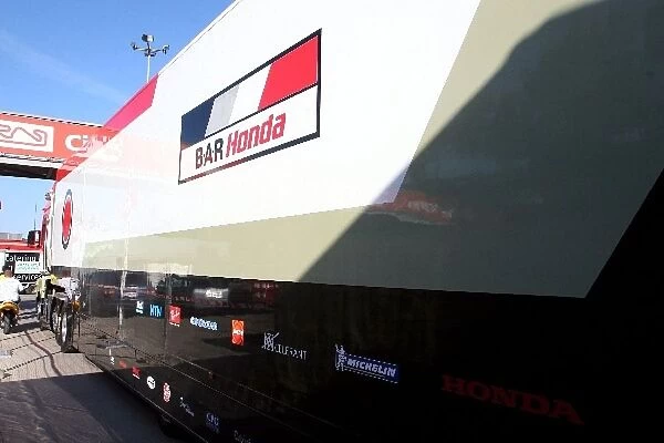 Formula One World Championship: BAR trucks leave the track