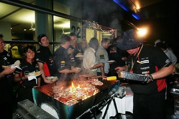 Formula One World Championship: A barbecue at the Minardi Last Supper