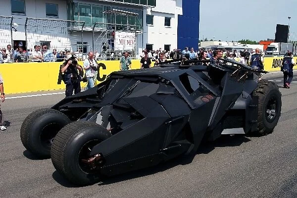 Formula One World Championship: The Batmobile from the new Batman Movie Batman Begins"
