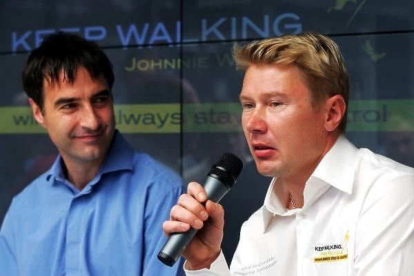 Formula One World Championship: Ben Anderson Johnny Walker Global Brand Director; Mika Hakkinen Johnny Walker Global Responsible Drinking Ambassador