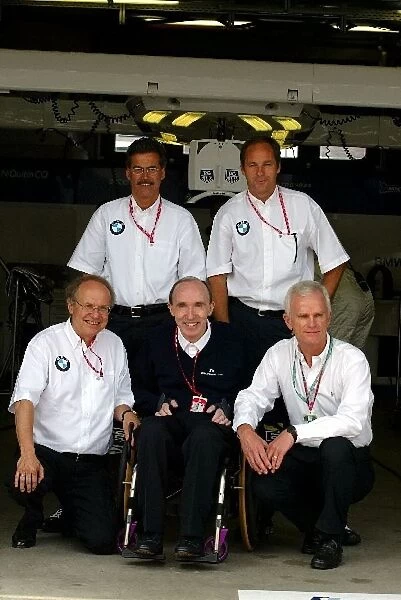 Formula One World Championship: BMW top brass, back row: Mario Theissen BMW Motorsport Technical Director and Gerhard Berger BMW Competitions Director