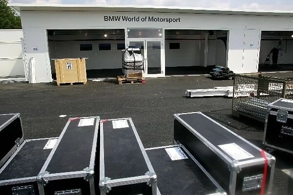 Formula One World Championship: The BMW Sauber F1 pit lane park