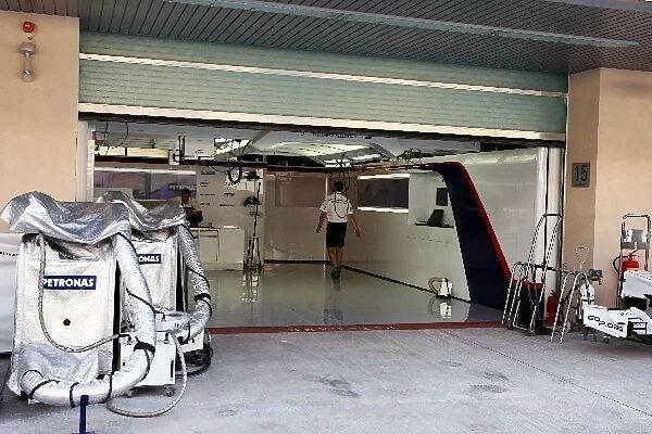Formula One World Championship: BMW Sauber pit garage