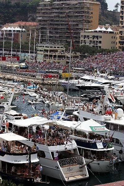 Formula One World Championship: Boats packed with people