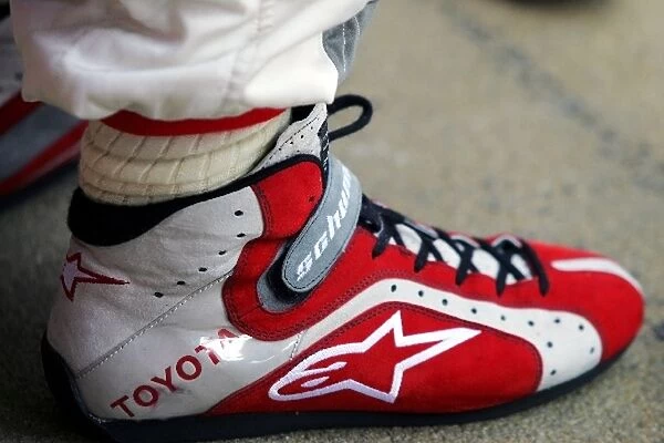 Formula One World Championship: The boots of Ralf Schumacher Toyota