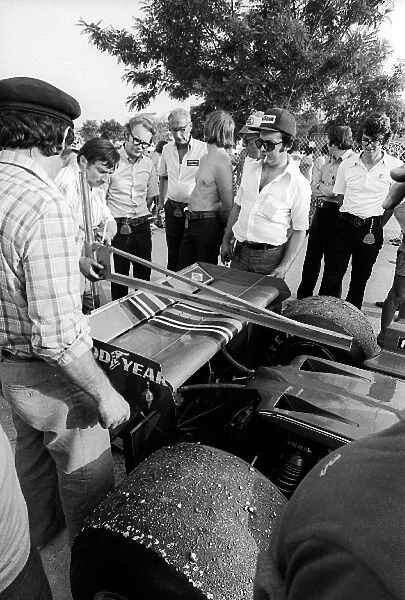 Formula One World Championship: The Brabham BT45 of third placed John Watson undergoes scrutineering in the paddock