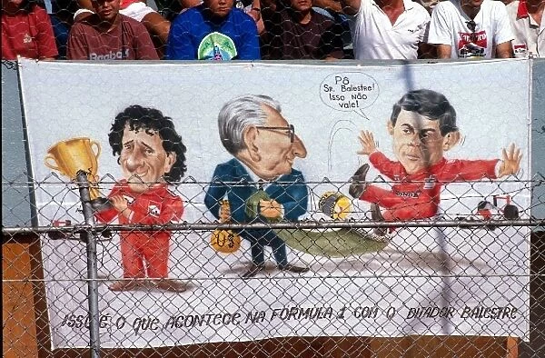 Formula One World Championship: The Brazilian fans had their own view of the Senna-Balestre row