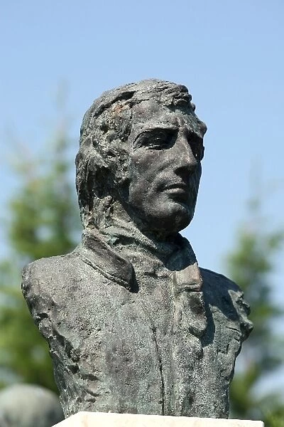 Formula One World Championship: A bronze bust of Jackie Stewart in the F1 Park of Fame