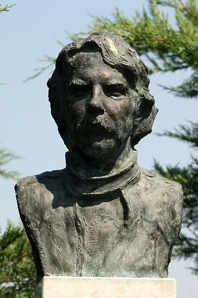 Formula One World Championship: A bronze bust of Keke Rosberg in the F1 Park of Fame