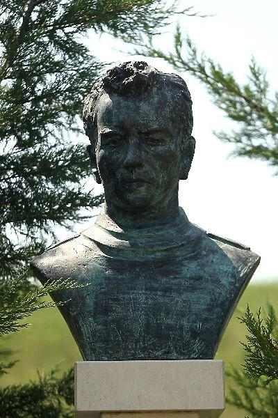 Formula One World Championship: A bronze bust of Kimi Raikkonen in the F1 Park of Fame