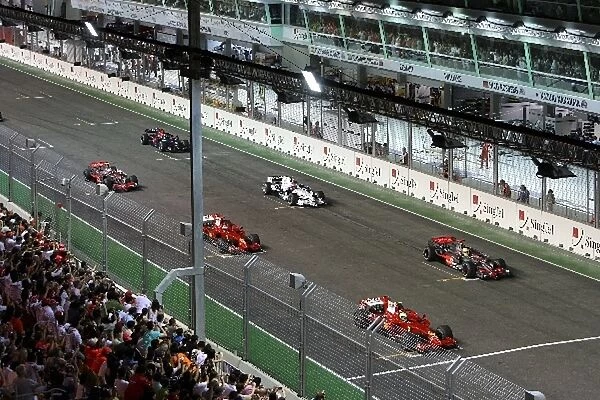 Formula One World Championship: The cars line up on the grid