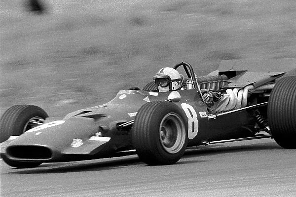 Formula One World Championship: Chris Amon Ferrari 312, 3rd place after fight with Denny Hulme