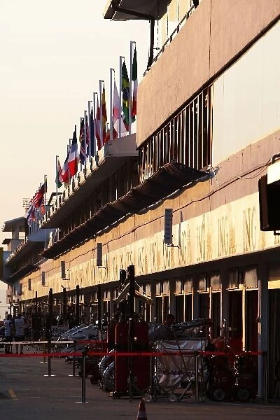 Formula One World Championship: The circuit at sun set
