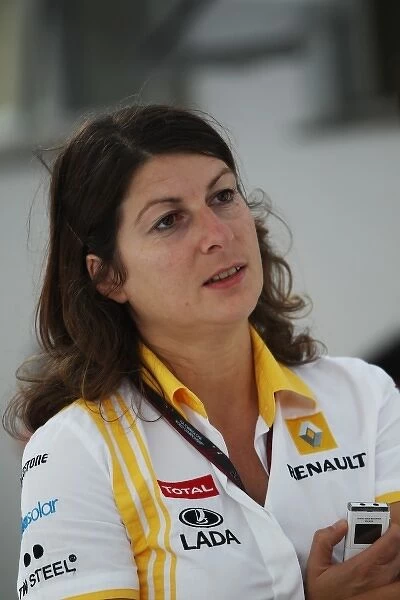 Formula One World Championship: Clarisse Hoffmann, Renault Press Officer