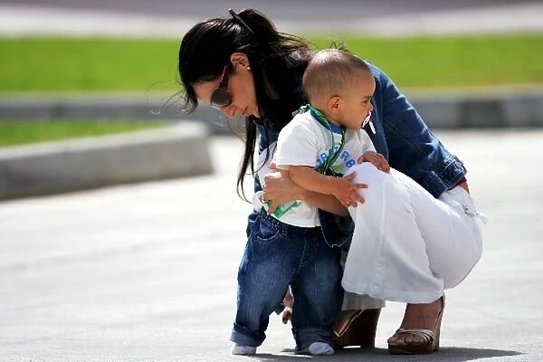 Formula One World Championship: Connie Montoya with son Sebastian