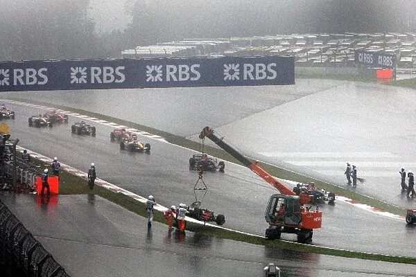 Formula One World Championship: Crash of Fernando Alonso McLaren Mercedes MP4  /  22