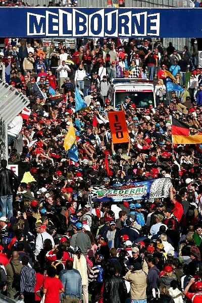 Formula One World Championship: The crowd swamp the circuit