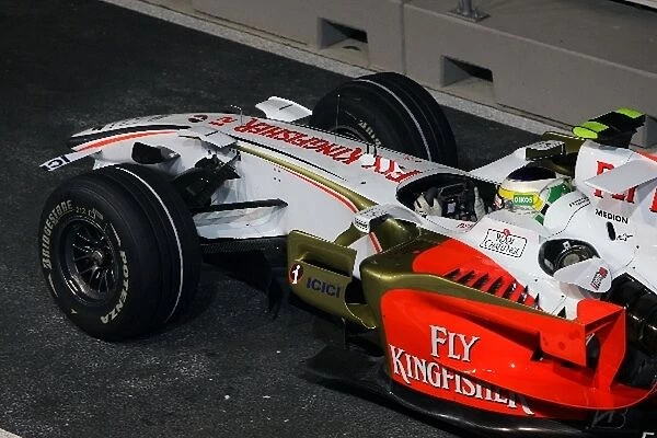 Formula One World Championship: Damaged front wing of Giancarlo Fisichella Force India F1 VJM01
