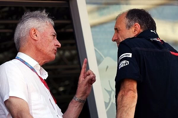 Formula One World Championship: Daniel Audetto with Franz Tost Scuderia Toro Rosso Team Principal