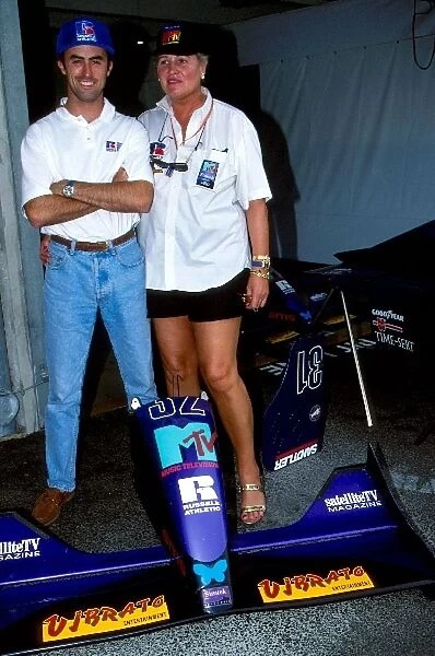 Formula One World Championship: David Brabham Simtek and sponsor Barbara Behlau