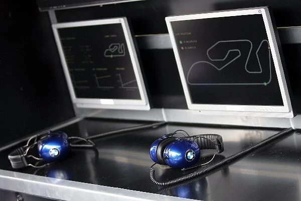 Formula One World Championship: Ear defenders in the BMW Pit Lane Park