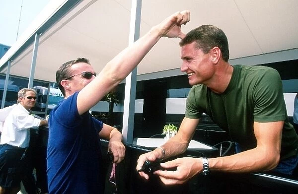Formula One World Championship: Eddie Irvine, left and David Coulthard