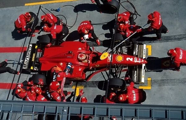 Formula One World Championship: Eddie Irvine Ferrari F310, 3rd place in first race for Ferrari