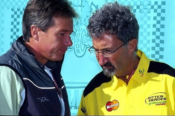 Formula One World Championship: Eddie Jordan and Craig Pollock have a conversation