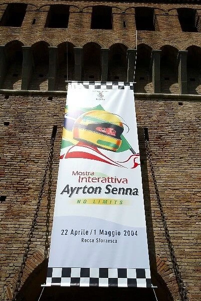 Formula One World Championship: The entrance of Sforzas Castle, location of the Senna Exhibition