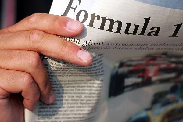 Formula One World Championship: F1 in a Turkish newspaper