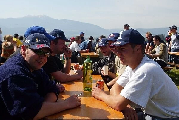 Formula One World Championship: Fans at the hillside pub