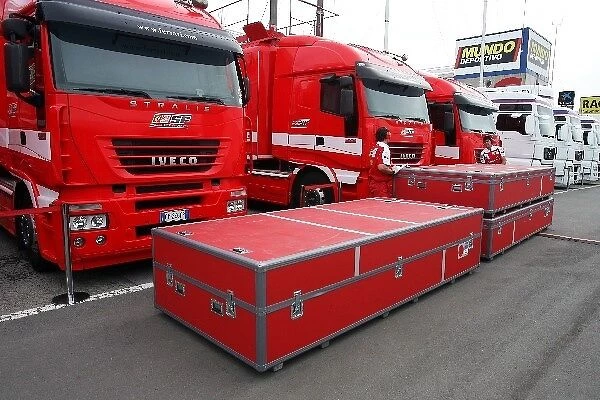 Formula One World Championship: Ferrari and all the teams pack up at the end of 2010 pre-season testing before heading to the first race in Bahrain