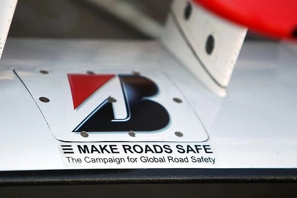 Formula One World Championship: Ferrari F10 featuring Make Roads Safe campaign sticker