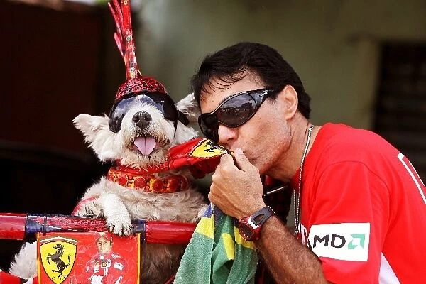 Formula One World Championship: A Ferrari fan dog