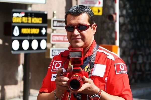 Formula One World Championship: A Ferrari fan with a Ferrari camera