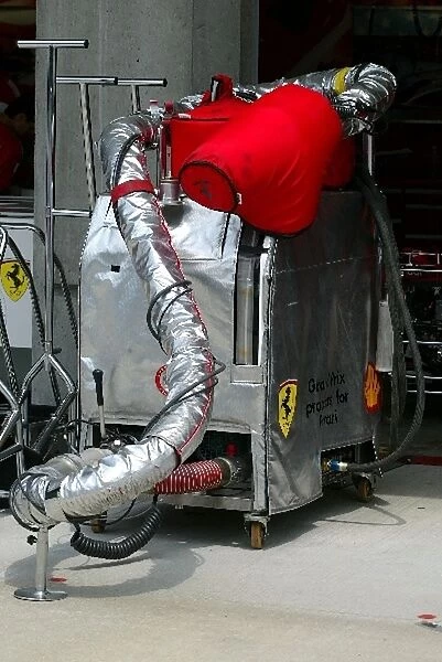 Formula One World Championship: Ferrari refuelling equipment