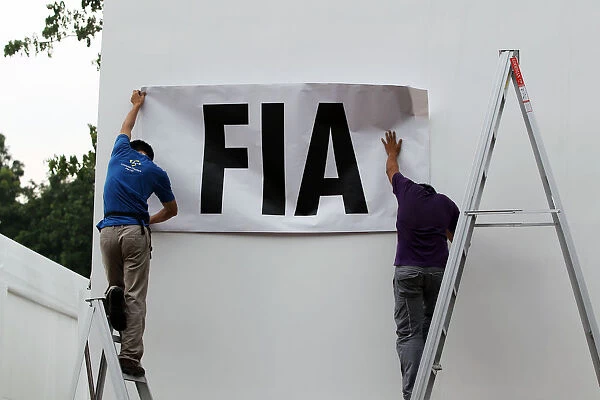 Formula One World Championship: FIA logo is added to a paddock building